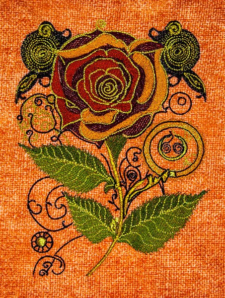 BFC2215 A Softened Steampunk Rose