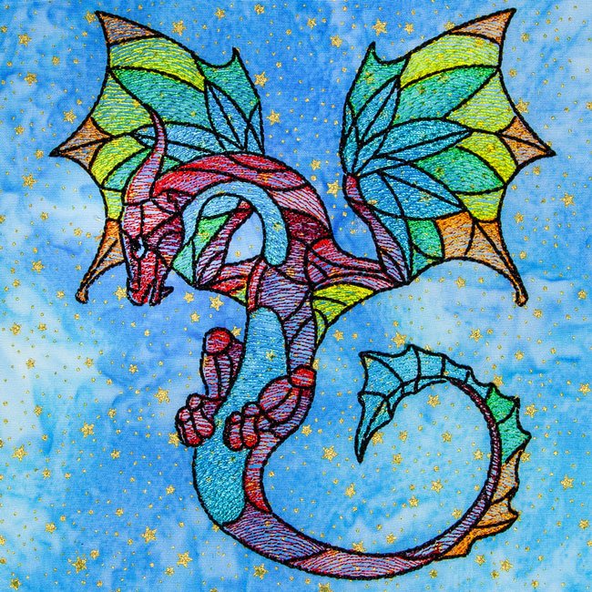 BFC31689 Stained Glass Dragon No.3