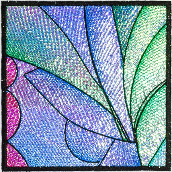 BFC31875 Stained Glass Quilt Block 2
