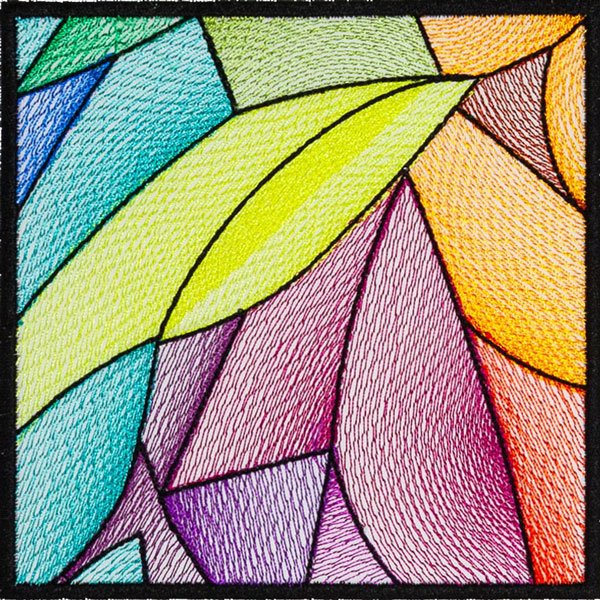 BFC31899 Stained Glass Quilt Block 6