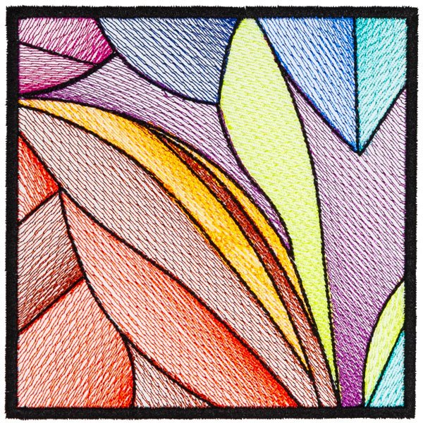 BFC31901 Stained Glass Quilt Block 7