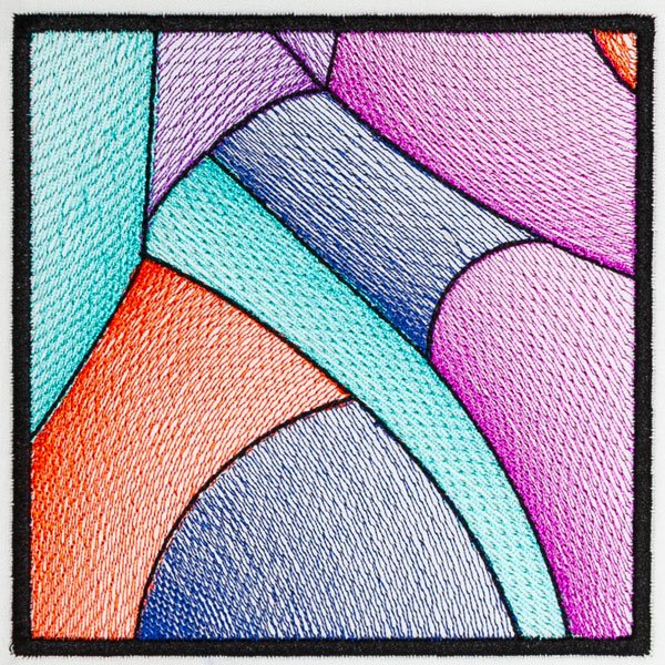BFC31095 Stained Glass Quilt  Block 10