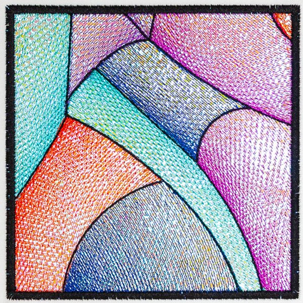 BFC31095 Stained Glass Quilt  Block 10