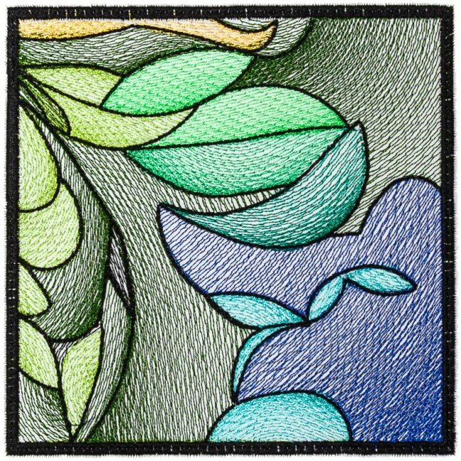 BFC2209 Stained Glass Leaves