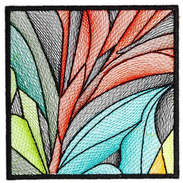 BFC31913 Stained Glass Quilt  Block 14