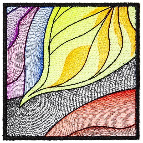 BFC2209 Stained Glass Leaves