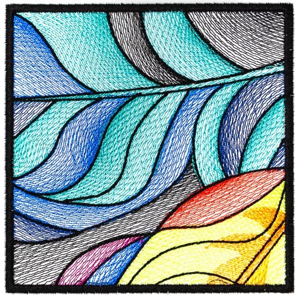 BFC2209 Stained Glass Leaves