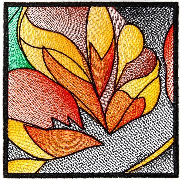 BFC2209 Stained Glass Leaves