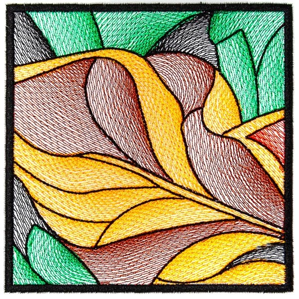 BFC2209 Stained Glass Leaves