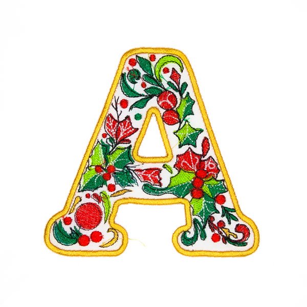 BFC32200 Christmas Applique Alpha