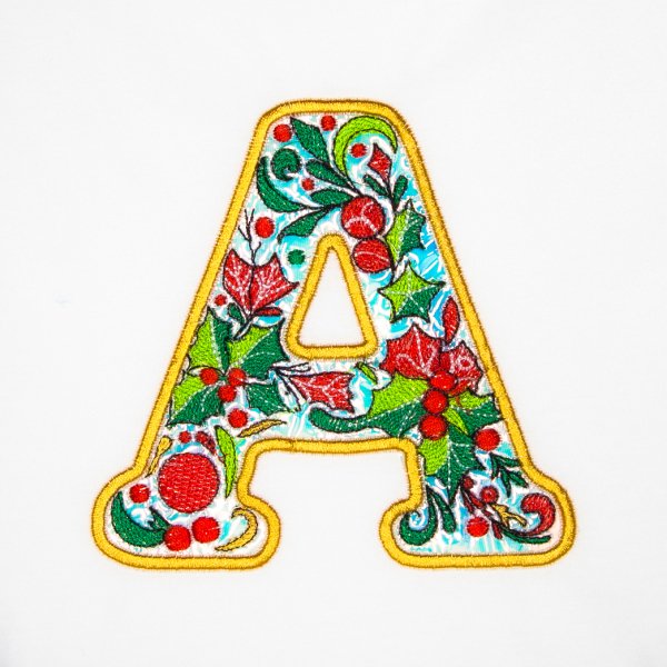 BFC32200 Christmas Applique Alpha