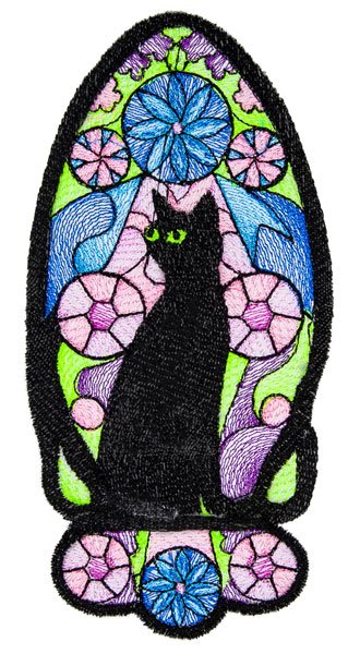 BFFC32243 Black Cat in the Mirror