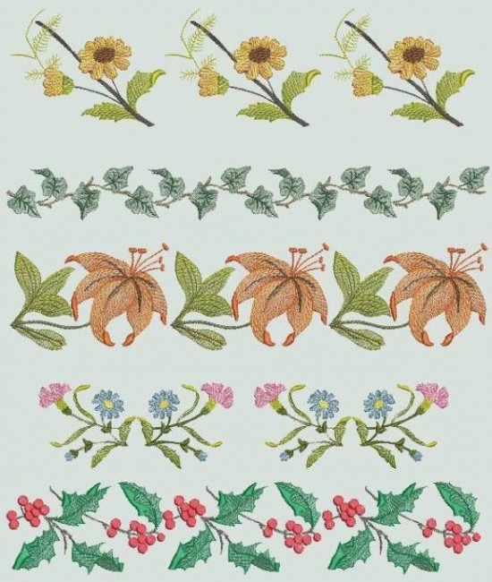BFC0392 Floral Borders