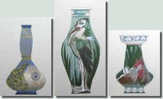 BFC0420 Art Nouveau Vases