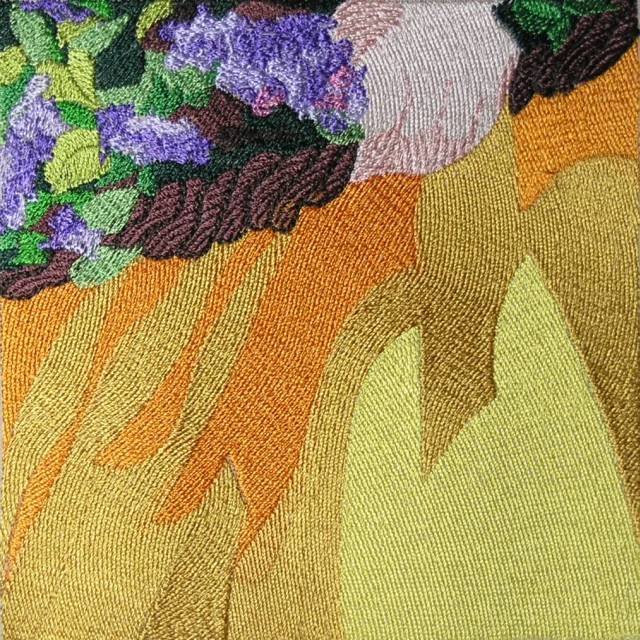 BFC0464 Window - Lady with Lilacs