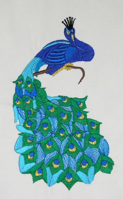 BFC0502 Art Nouveau  Peacock Designs