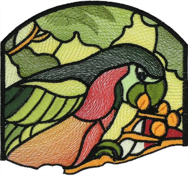 BFC0629 Stained Glass-Parrot