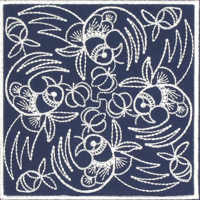 BFC0640 Quilt In the Hoop Chinese Indigo Quilt Blocks I