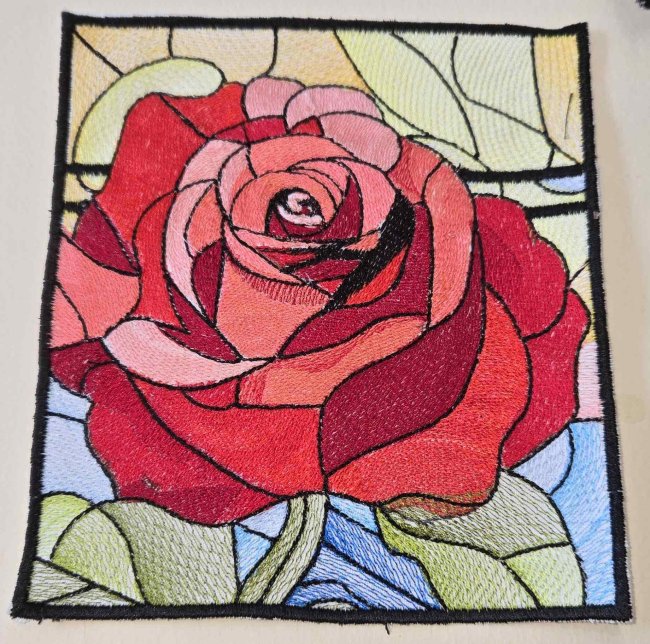 BFC2255 The Rose Stained Glass
