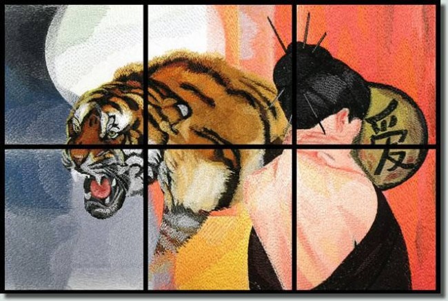 BFC0732 Window-Tiger Fantasy