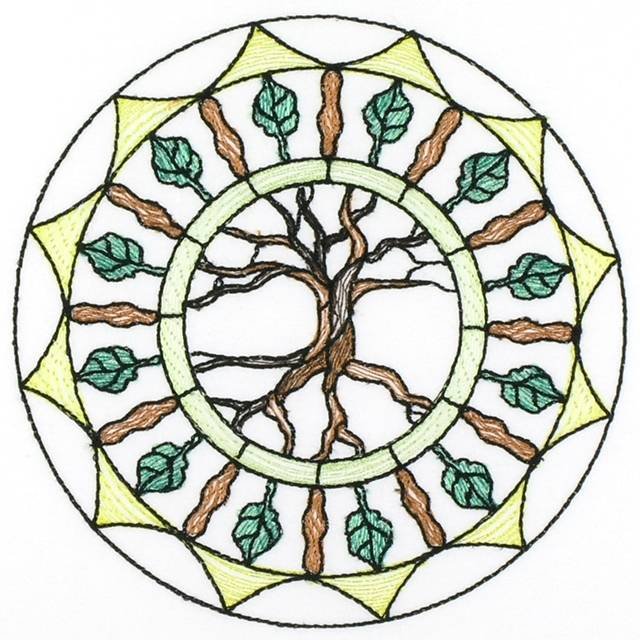 BFC0800 Stained Glass Mandalas