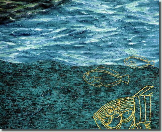 BFC0867 Art Quilt - Undersea Fantasy - Background