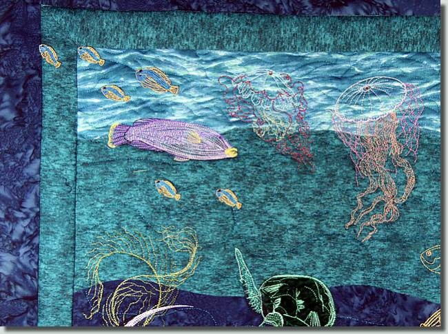 Art Quilt - Undersea Fantasy