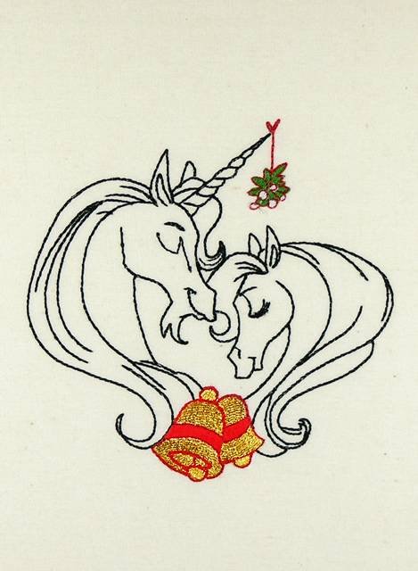 BFC0904 Pegasus and Unicorn Christmas