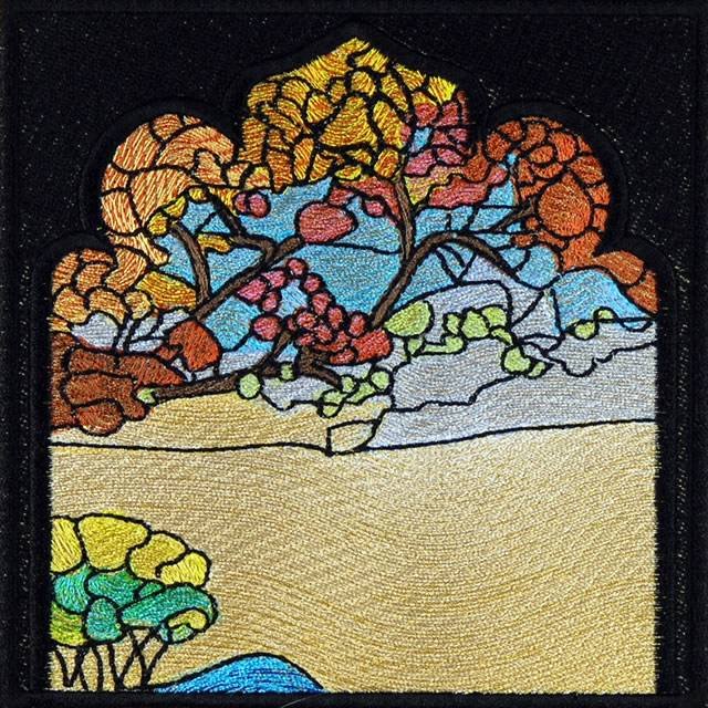 BFC0910 Stained Glass Tiffany Landscape