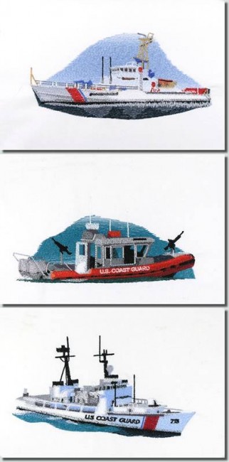 BFC0941 Three Coast Guard Vessels