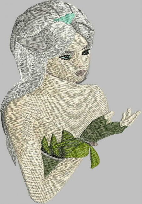 BFC2051 Large Fairy with Silver Hair