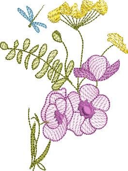 BFC2222 Graceful Florals Library