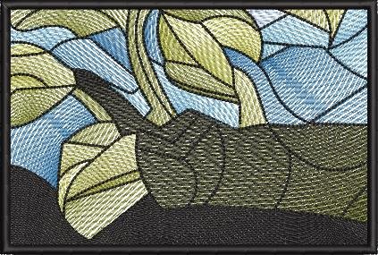 BFC2255 The Rose Stained Glass