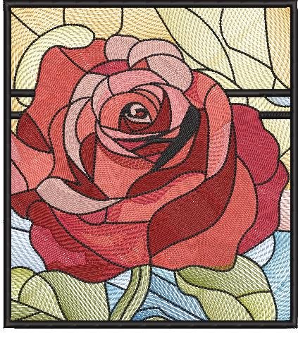 BFC2255 The Rose Stained Glass