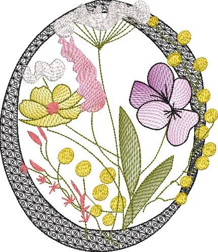 BFC32123 Graceful Floral Alphabet O