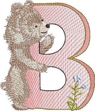 BFC32145 Cute Little Animals Alpha B