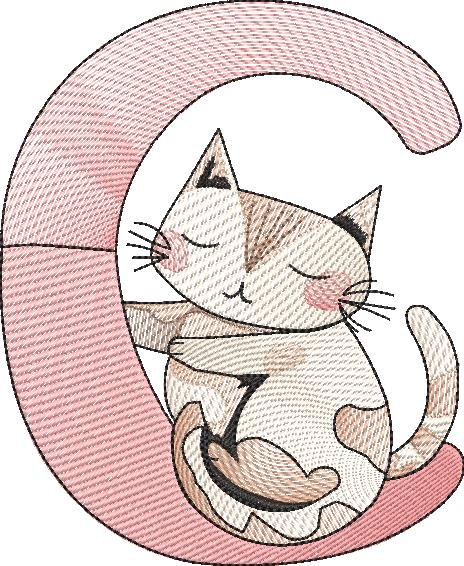 BFC32146 Cute Little Animals Alpha C