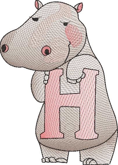 BFC32151 Cute Little Animals Alpha H