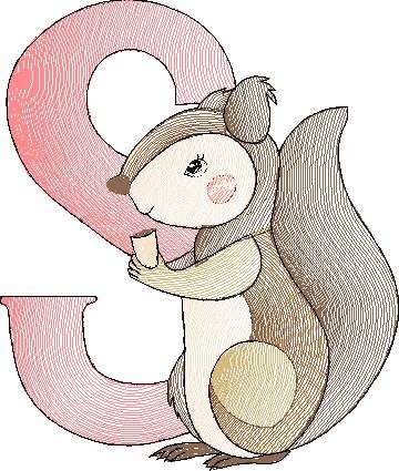 BFC32162 Cute Little Animals Alpha S