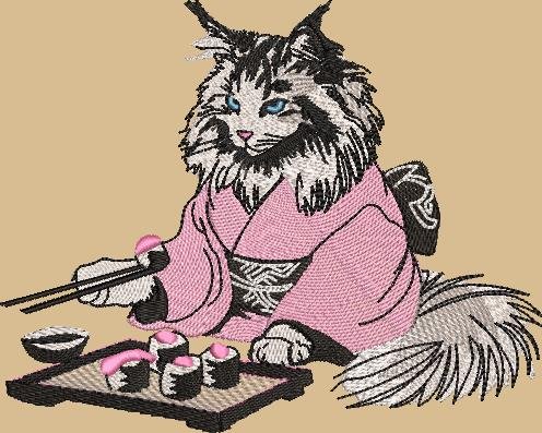 BFC32186 Sushi Cat 2
