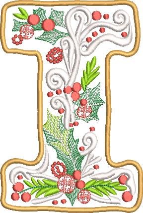 BFC32208 Christmas Applique Alpha I