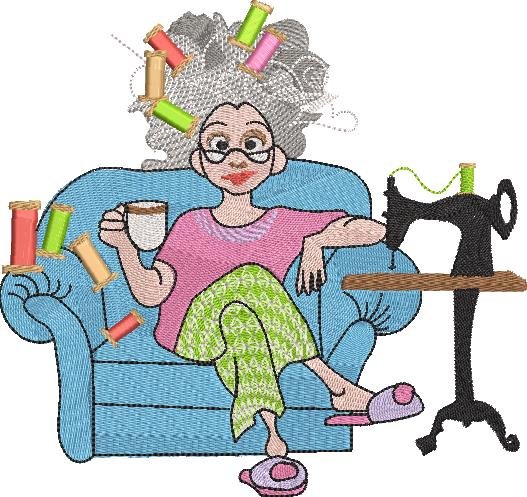 BFC32283 Tuckered Out Granny