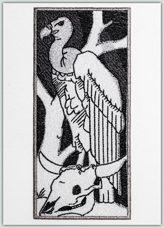 SA Architectural Etchings -White Backed Vulture