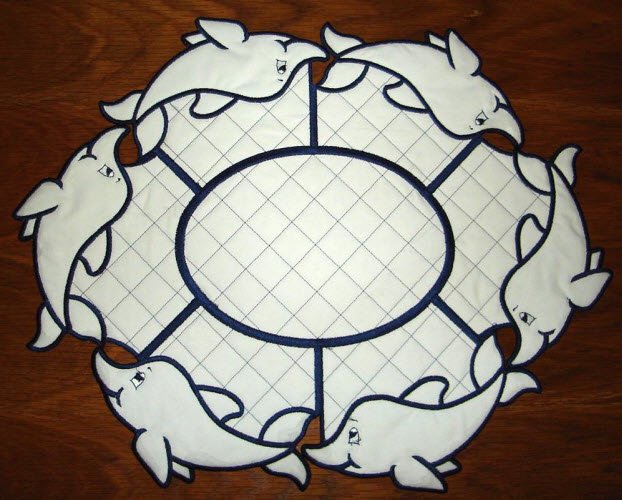 CCQ0198 - Dolphin Oval Placemat