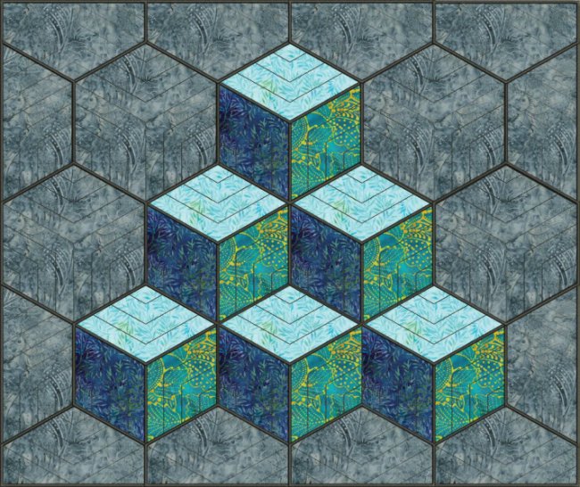 CCQ0373 - HOME 6 Tumbling Hexagon