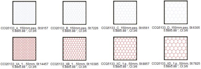 CCQ5133 - Honeycomb Quilting Set