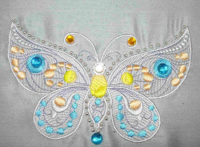 Jeweled Butterflies Sports Bag