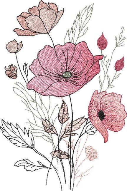 BFC32284 Boho Poppies