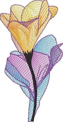 BFC32281 Sheer Flower Two  Ways