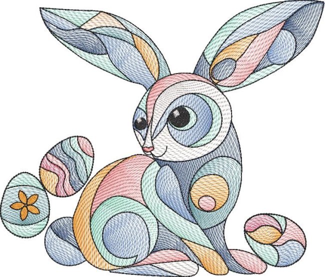 BFC2212 Rabbits in a Picasso Style